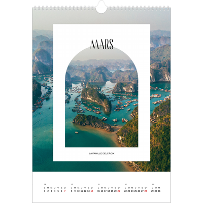 A3 Calendrier annuel — L'arche ouverte [Mars]