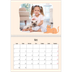Calendrier photo A4 double (30 x 40 cm) — Pattes de chat et gribouillis [Mars]