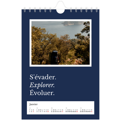 Calendrier photo A5 — Terre éditoriale [Janvier]