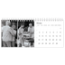 Calendrier de bureau — Noir et blanc élégant [Février]
