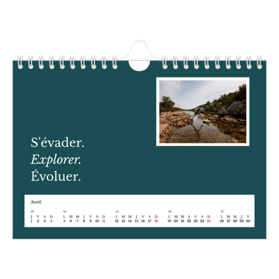 Calendrier photo A5 — Terre éditoriale [Avril]