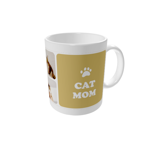 Mug personnalisé — Cat mom - couleur