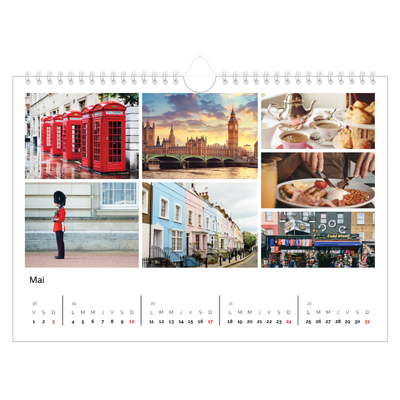 Calendrier photo A4 — Diaporama asymétrique [couverture]