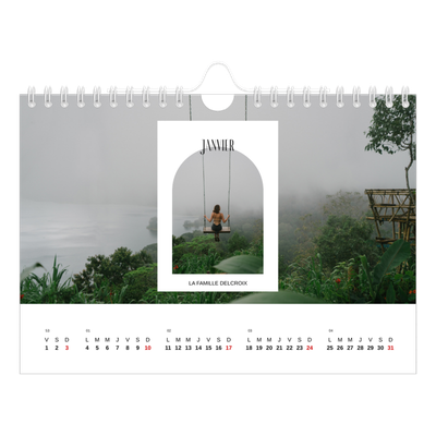Calendrier photo A5 — L'arche ouverte [Janvier]