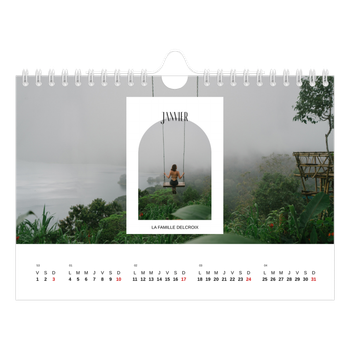 Calendrier photo A5 — L'arche ouverte