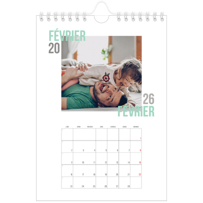 Calendrier photo A5 — Type de couple [Février]
