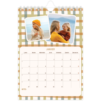 Calendrier photo A5 — Motifs rétros