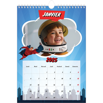 Calendrier photo A4 — Bande dessinée