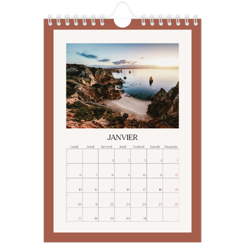 Calendrier photo A5 — Couleurs classiques