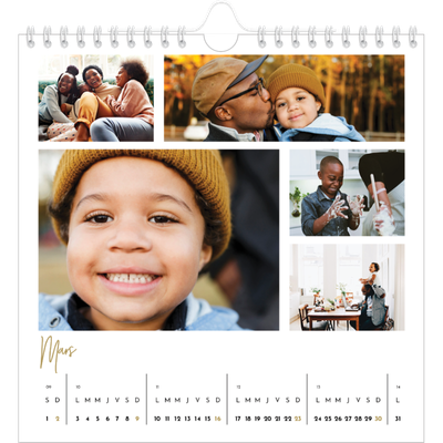 Calendriers annuels carré — Manuscrit [Mars]