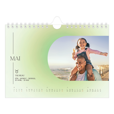 Calendrier photo A5 — Dégradé astrologique [couverture]