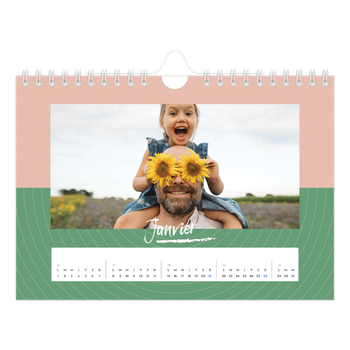 Calendrier photo A5 — Papier peint acidulé