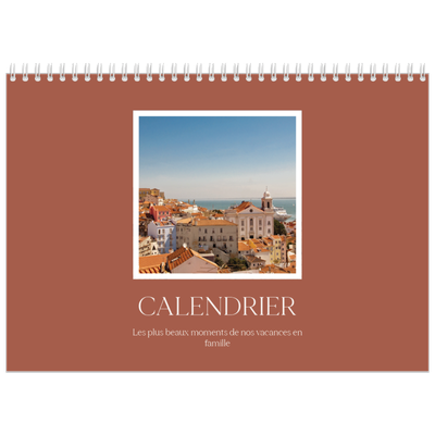 Calendrier photo A4 double (30 x 40 cm) — Couleurs classiques [couverture]