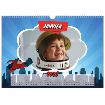 Calendrier photo A3 — Bande dessinée