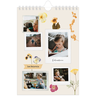 Calendrier photo A5 — Scrapbook vintage [couverture]