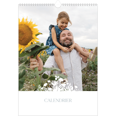 A3 Calendrier annuel — Invitation champêtre [couverture]