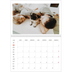Calendrier photo A4 double (30 x 40 cm) — Accent rouge [Février]