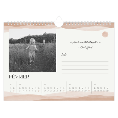 Calendrier photo A4 — Citations inspirantes [Février]