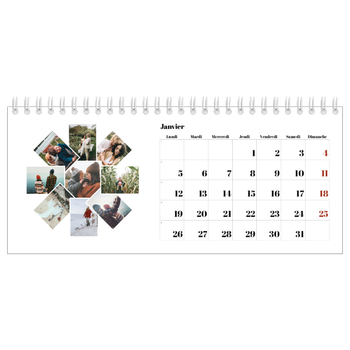 Calendrier de bureau — Formes et collage