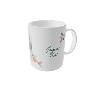 Mug personnalisé — Rouges-gorges dans la neige