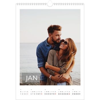 Calendrier photo A3 — Date superposée