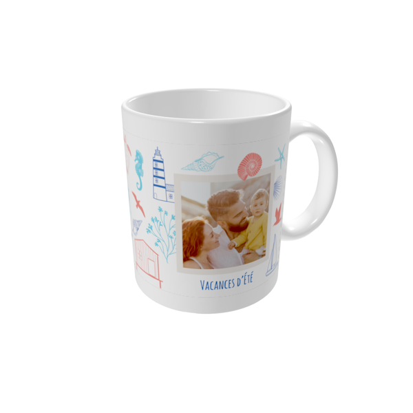 Mug personnalisé — Plage colorée
