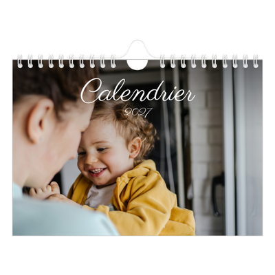 Calendrier photo A5 — Mois écris à la main [couverture]