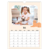 A3 Calendrier annuel — Pattes de chat et gribouillis [Mars]