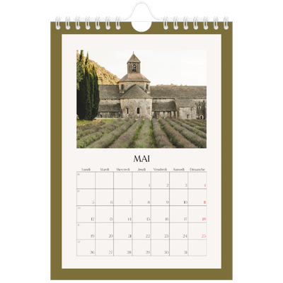 Calendrier photo A5 — Couleurs classiques [couverture]