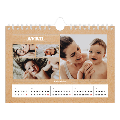 Calendrier photo A5 — Chronique de l'année [Avril]