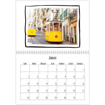 Calendrier photo A4 double — Instants d'album photo