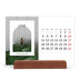 Calendrier de bureau support bois - paysage   — L'arche ouverte [Janvier]