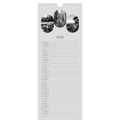 Calendrier mural long  — Sur la route [couverture]