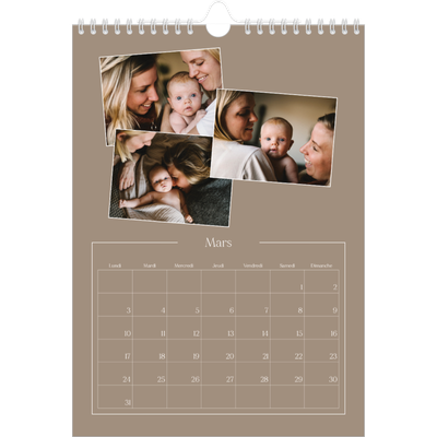 Calendrier photo A4 (20 x 30 cm) — Souvenirs artisanaux [Mars]