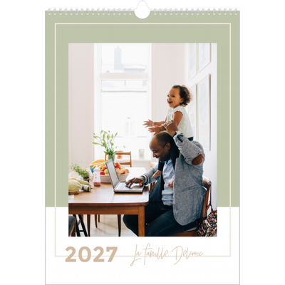 A3 Calendrier annuel — Palette naturelle [couverture]