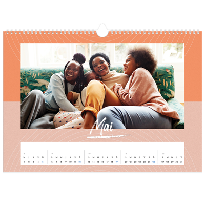Calendrier photo A3 — Papier peint acidulé [couverture]