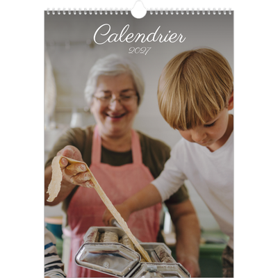A3 Calendrier annuel — Mois écris à la main [couverture]