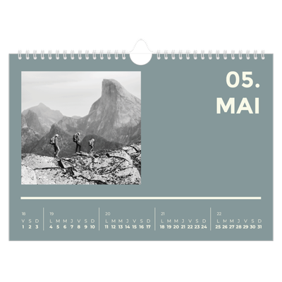 Calendrier photo A4 — Contemporain audacieux [couverture]