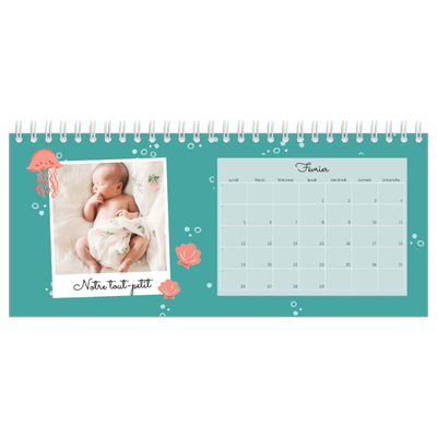 Calendrier de bureau — Mes petits animaux [Février]