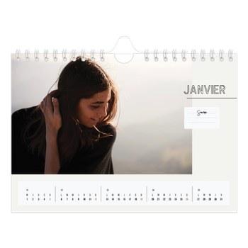 Calendrier photo A5 — Mémento