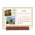 Calendrier de bureau support bois - paysage   — Motifs rétros [Avril]