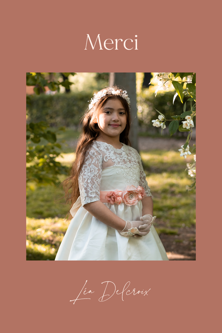 Carte de remerciement — Terracotta moderne