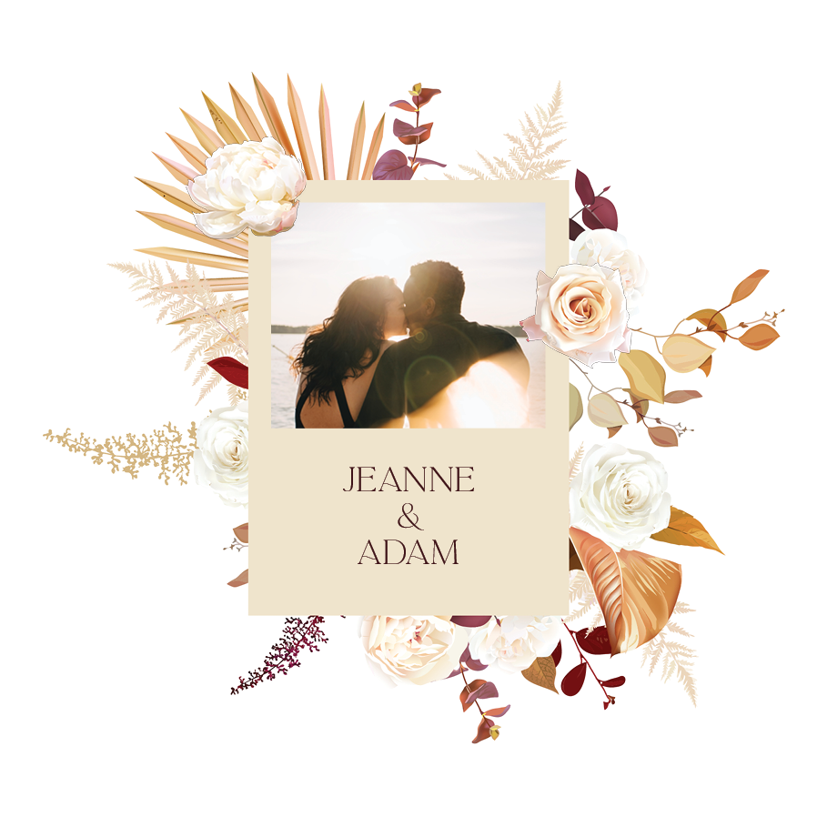 Cartons d'invitation — Mariage bohème