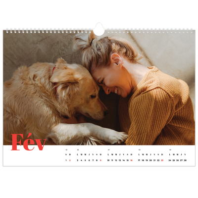 Calendrier photo A3 — Une année audacieuse [Février]