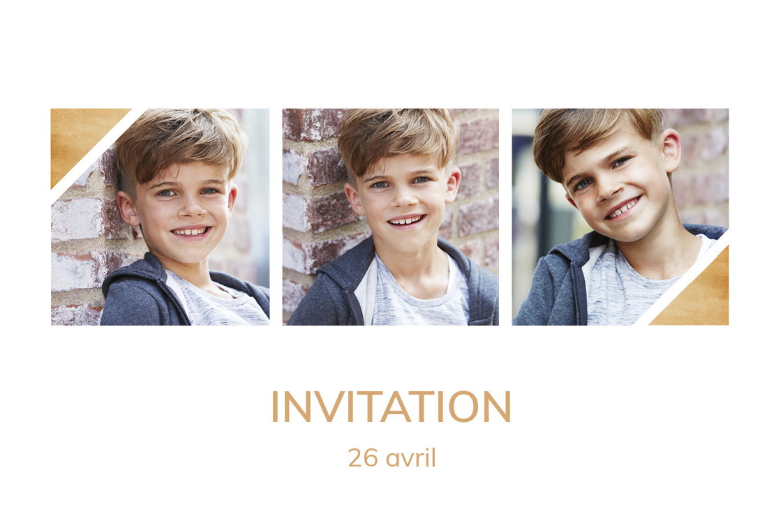 Cartons d'invitation — Mosaïque minimale