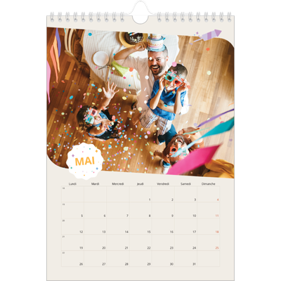 Calendrier photo A4 (20 x 30 cm) — Un anniversaire iconique [couverture]