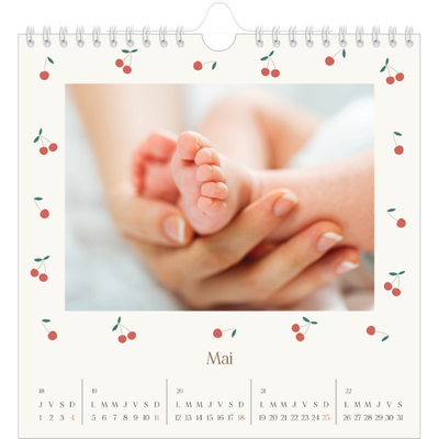 Calendriers annuels carré — Cerise sur le bonheur [couverture]
