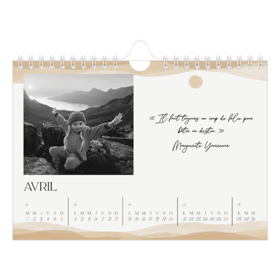Calendrier photo A5 — Citations inspirantes [Avril]