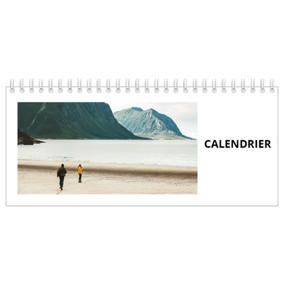 Calendrier de bureau — Espace blanc [couverture]