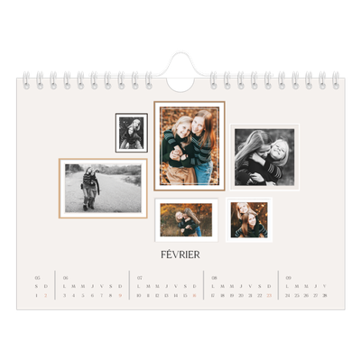 Calendrier photo A5 — Galerie de mur photo [Février]